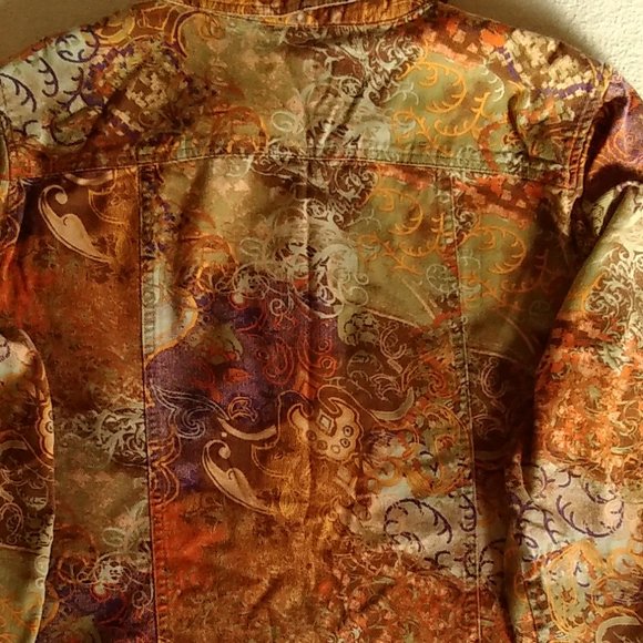 Paisley Denim Jacket, CJ Banks X - Picture 4 of 9